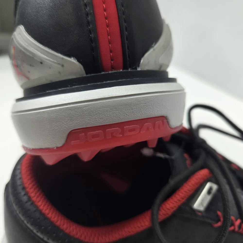 NIKE Jordan ADG 5 Black Red Golf Oxfords Shoes Size Men's 7.5 Women's 9.5